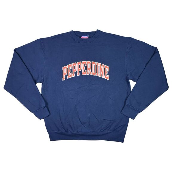 Vintage Champion Pepperdine University Crew Neck Sweatshirt -  Size Medium - Picture 1 of 6